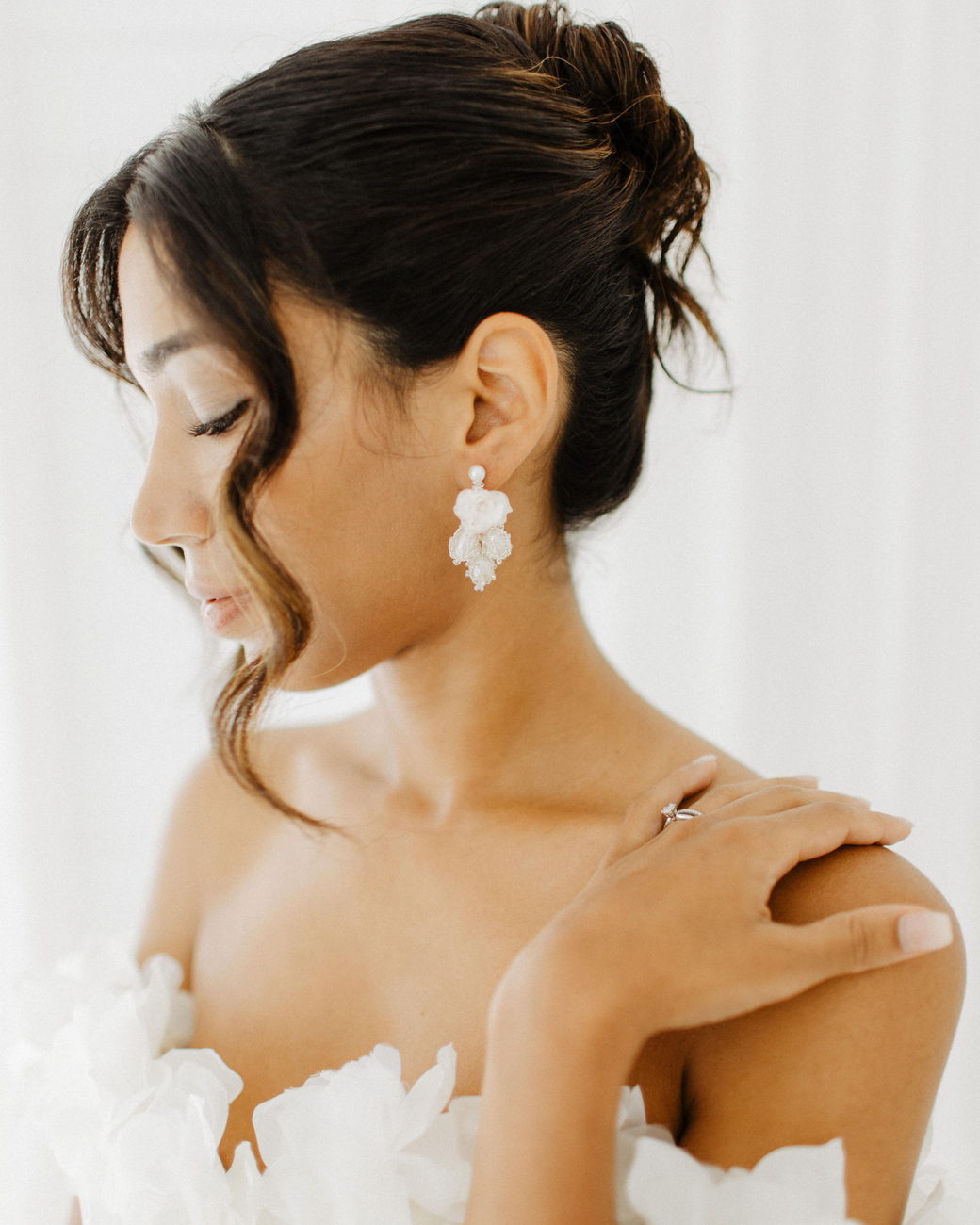 Fertiges Brautstyling am Hochzeitstag